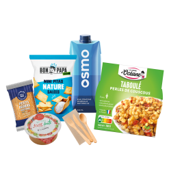 SACHET PIK-NIC N°3 "VEGETARIEN" - 6 éléments (Bte : 10pcs)