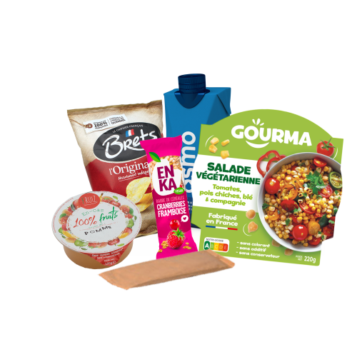 SACHET VEGETARIEN - 6 éléments (Bte : 10pcs)