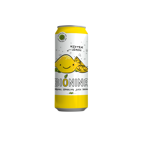 BIONINA – Limonade pétillante BIO Citron 33cl  (Bte: 12 unités)