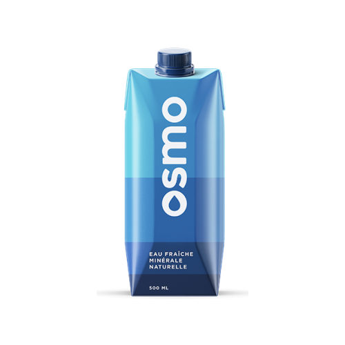 Eau minérale OSMO Tetra prisma 50cl (colis de 12 unités)