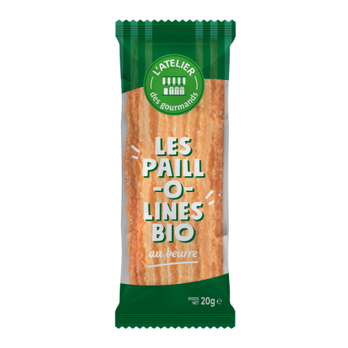 Pailloline bio sucré caramélisé PB sachet fraîcheur 2pcs 20grs (Bte : 120pcs)