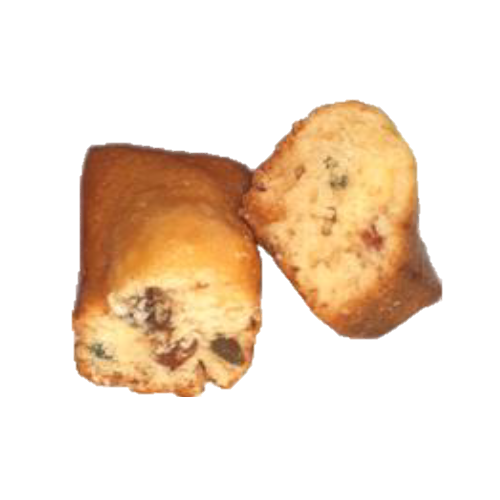 Cake lingot aux fruits confits  - sachet fraîcheur 1pc 30grs (Bte : 120pcs)