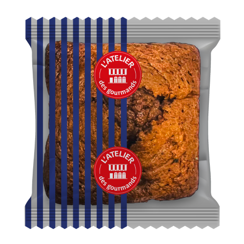 Cake au chocolat sachet fraîcheur 1pc 30grs (Bte : 120pcs)