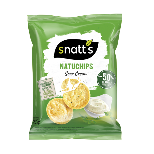 Natuchips pop Crème Fraiche  23g  (Bte: 45pcs)