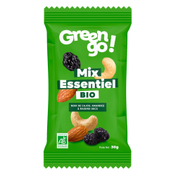 Mix de fruits secs ESSENTIEL BIO - Sachet fraîcheur 30g (Bte : 24pcs)