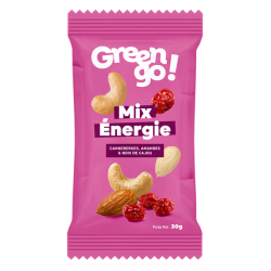 Mix de fruits secs "ENERGIE" - Sachet fraîcheur 30g (Bte : 24pcs)