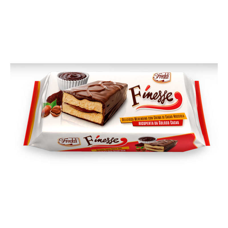 Finesse fourrée & enrobée cacao noisette - Sachet fraîcheur 1pc 39g (Bte 120pcs)