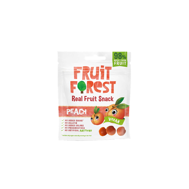 Fruit snack péches 30g(Bte : 14pcs)