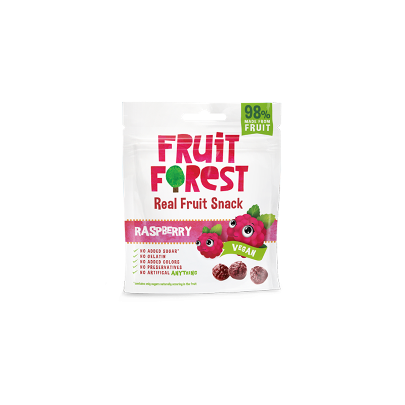 Fruit snack framboise 30g(Bte : 14pcs)