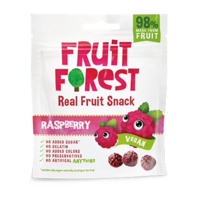 Fruit snack framboise 30g(Bte : 14pcs)