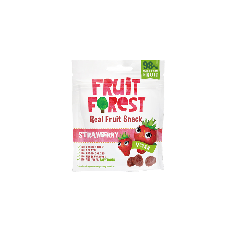 Fruit snack fraise 30g(Bte : 14pcs)