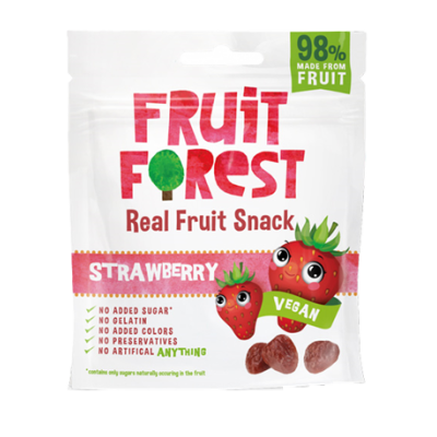 Fruit snack fraise 30g(Bte : 14pcs)