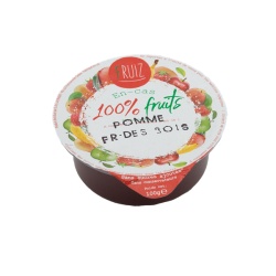 Dessert de fruits pommes/4 f. bois sans sucre ajoutés 100grs (Bte : 60pcs)