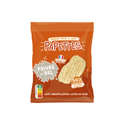 Chips de pois chiche, poivre et sel 25g (Bte : 10pcs)