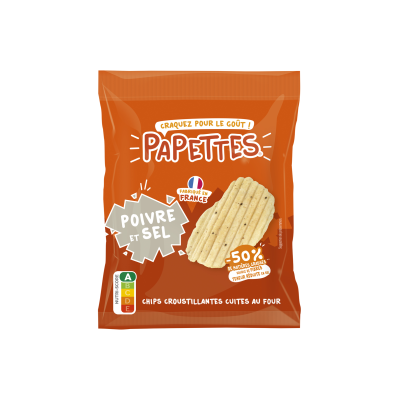 Chips de pois chiche, poivre et sel 25g (Bte : 10pcs)