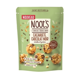 NOOT'S céréales & graines saveur cacahuète pépites choco noir 40g(Bte : 22pcs)