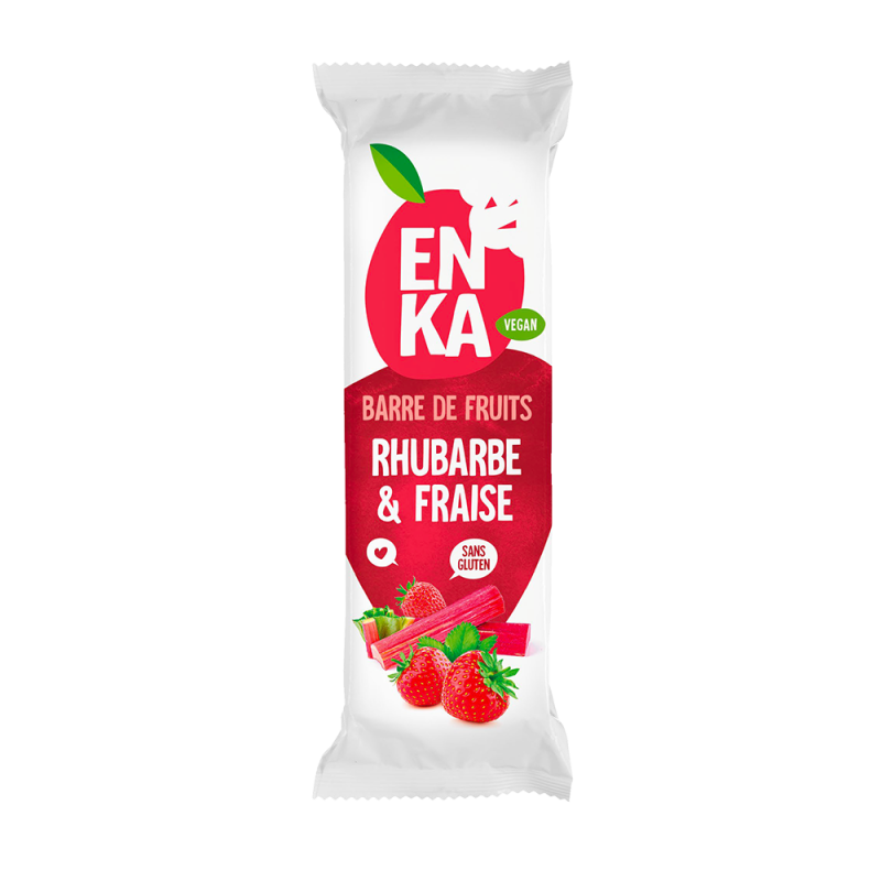 Barre de fruits Rhubarbe & fraise - sachet fraîcheur 1pc 32grs (Bte : 24pcs) Barre de fruits Rhubarbe & fraise - sachet fraîcheur 1pc 32grs (Bte : 24pcs)