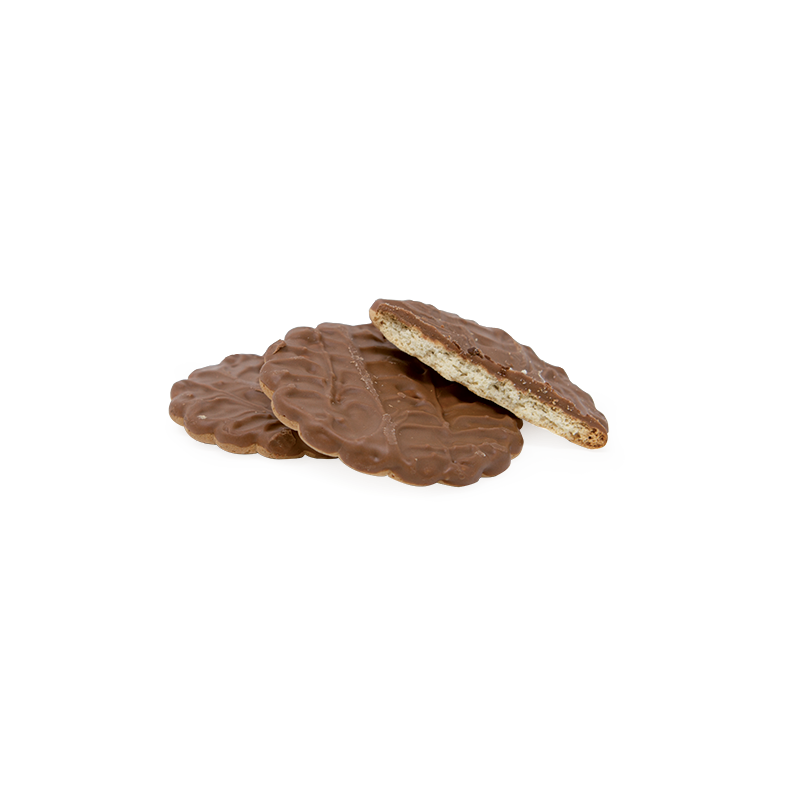 Sablé BIO nappé choco-lait noisette sachet fraîcheur 1pc 14grs (Bte : 100pcs) Sablé BIO nappé choco-lait noisette sachet fraîcheur 1pc 14grs (Bte : 100pcs)