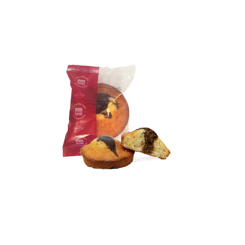 Flonflon marbré chocolat sachet fraîcheur 1pc 40grs (Bte : 100pcs) Flonflon marbré chocolat sachet fraîcheur 1pc 40grs (Bte : 100pcs)