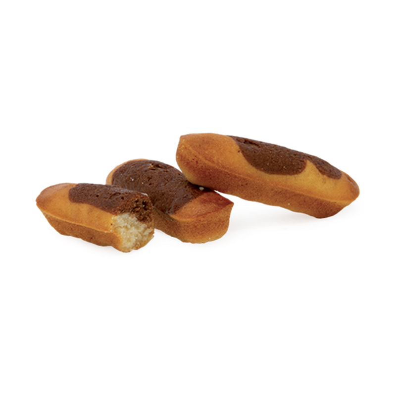 Madeleines longues marbrées chocolat sachet fraîcheur 2pcs 25grs (Bte : 150pcs) Madeleines longues marbrées chocolat sachet fraîcheur 2pcs 25grs (Bte : 150pcs)