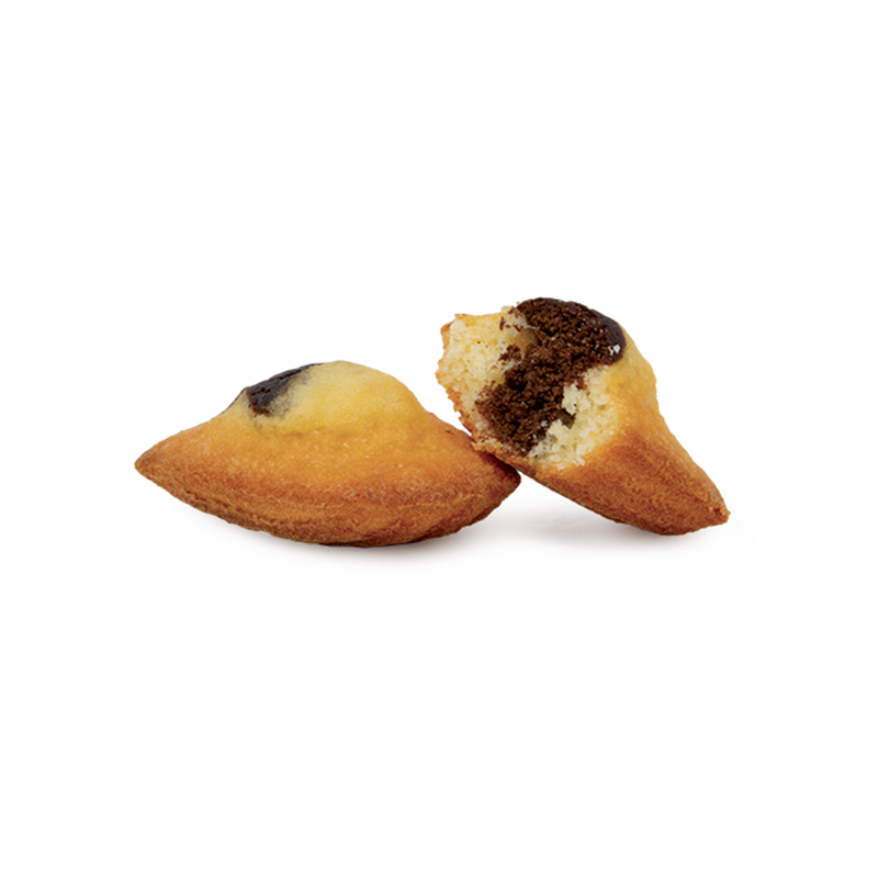 Madeleine amande marbrée chocolat sachet fraîcheur 1pc 19grs (Bte : 200pcs) Madeleine amande marbrée chocolat sachet fraîcheur 1pc 19grs (Bte : 200pcs)