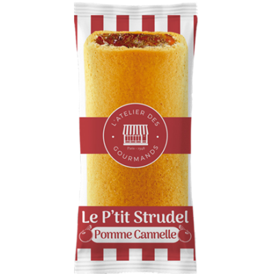Le P’tit Strudel moelleux  Pomme-Cannelle 20g (Bte : 180pcs)