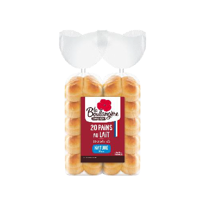 Pain au lait 35g (Bte : 100pcs soit 5 pochons de 20pcs)