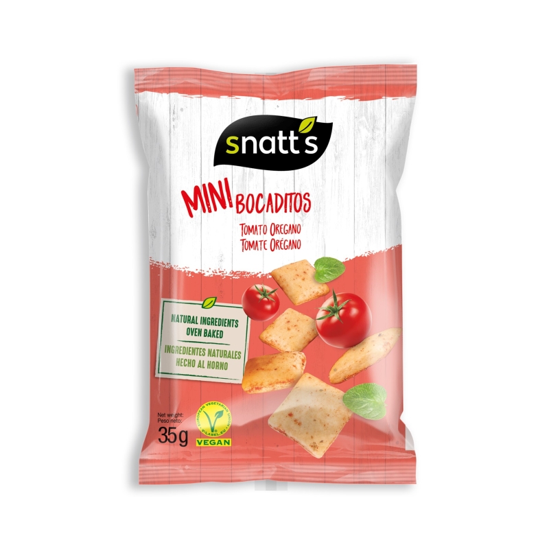 Pti Bocaditos Tomate & Origan 35g (Bte: 30 pcs) Pti Bocaditos Tomate & Origan 35g (Bte: 30 pcs)