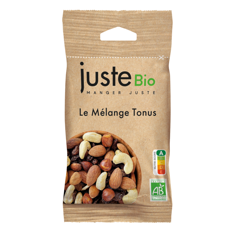 Mix Tonus BIO (Raisins, amandes, cajou et noisettes) 35g (colis de 12 uvc) Mix Tonus BIO (Raisins, amandes, cajou et noisettes) 35g (colis de 12 uvc)