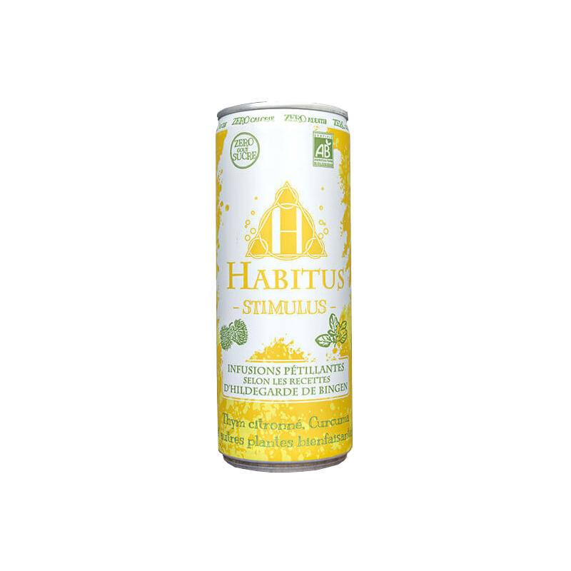 Infusion pétillante Habitus Stimulus BIO cannette slim 25cl (colis de 24 unités) Infusion pétillante Habitus Stimulus BIO cannette slim 25cl (colis de 24 unités)