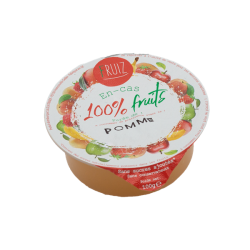 Cup Dessert de fruits pommes golden sans sucres ajoutés 100grs (Bte : 60pcs)