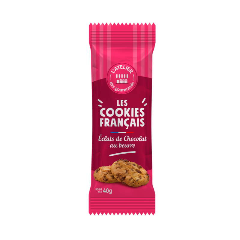 Cookies Français beurre pepites choco sachet fraîcheur 2pc 40grs (Bte : 80pcs) Cookies Français beurre pepites choco sachet fraîcheur 2pc 40grs (Bte : 80pcs)