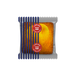 Madeleine saveur amande sachet fraîcheur 1pc 19grs (Bte : 200pcs)