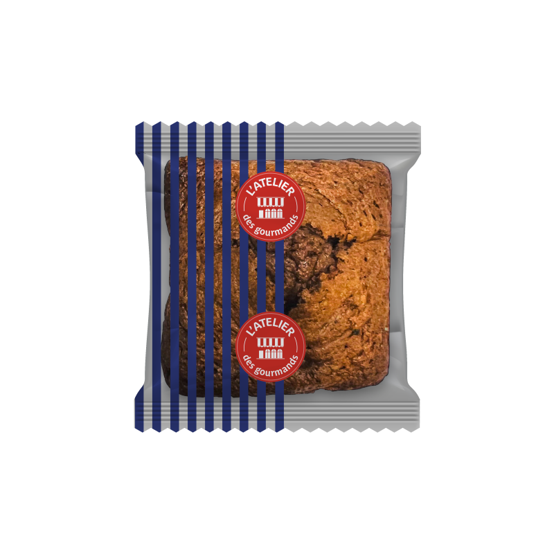 Cake au chocolat sachet fraîcheur 1pc 30grs (Bte : 120pcs) Cake au chocolat sachet fraîcheur 1pc 30grs (Bte : 120pcs)