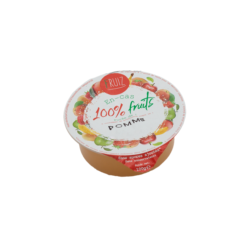 Cup Dessert de fruits pommes golden sans sucres ajoutés 100grs (Bte : 60pcs)