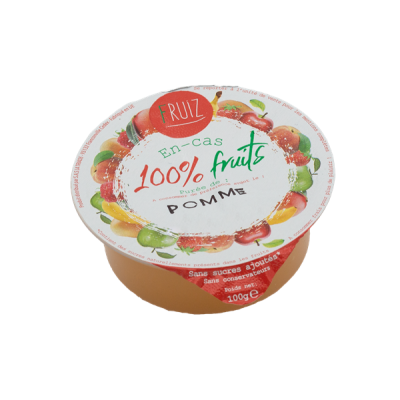 Cup Dessert de fruits pommes golden sans sucres ajoutés 100grs (Bte : 60pcs)