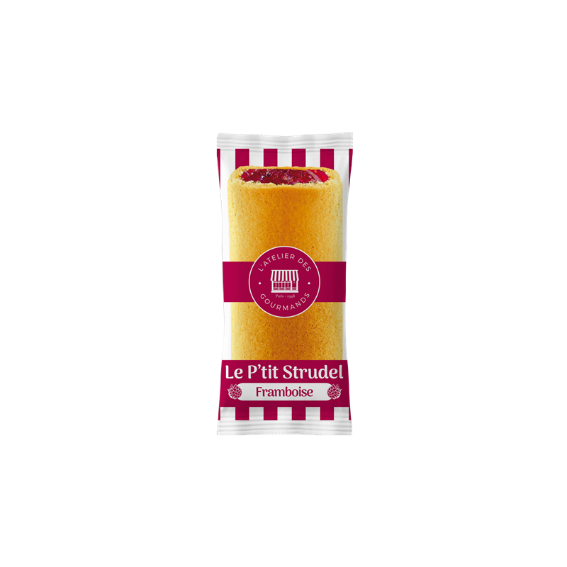 Le P’tit Strudel moelleux  Framboise 20g (Bte : 180pcs)