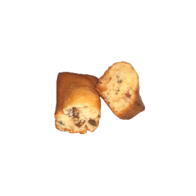 Cake lingot aux fruits confits  - sachet fraîcheur 1pc 30grs (Bte : 120pcs)