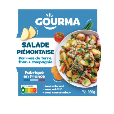 Salade piémontaise au thon 160grs  GOURMA (Bte : 12pcs)