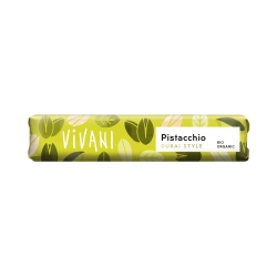 Barre de chocolat lait fourrage pistache  BIO 40g VIVANI (Bte de 18 pcs)