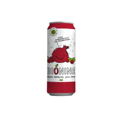 BIONINA – Limonade pétillante BIO Cranberry Grenade 33cl  (Bte: 24 unités)