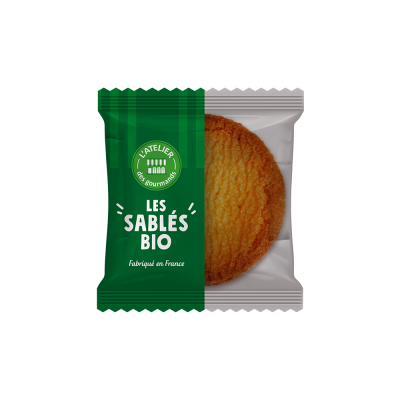 Sablés bio PB choco-noisettes sachet fraîcheur 2pc 18,3grs (Bte : 160pcs)