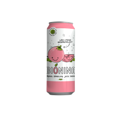 BIONINA – Limonade pétillante BIO Pink Pamplemous 33cl  (Bte: 24 unités)