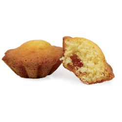 Fleur moelleuse beurre fourrée pomme sachet fraîcheur 1pc 37grs (Bte : 100pcs)