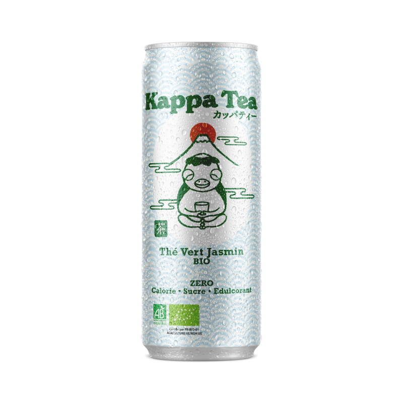 Thé vert Jasmin BIO - can slim 25cl (colis de 24 unités)