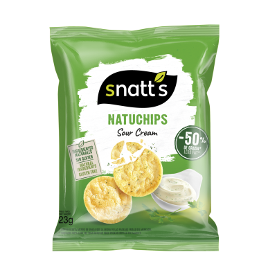 Natuchips pop Crème Fraiche  23g  (Bte: 45pcs)