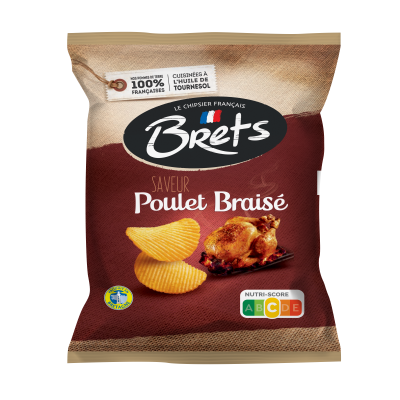 Chips Bret's Saveur Poulet Braisé 25g (Bte : 32pcs)