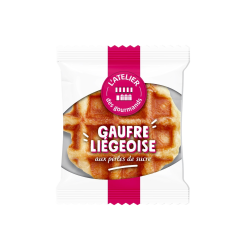 Gaufre liégeoise aux perles de sucre 1pc 55grs (Bte : 8x10pcs)