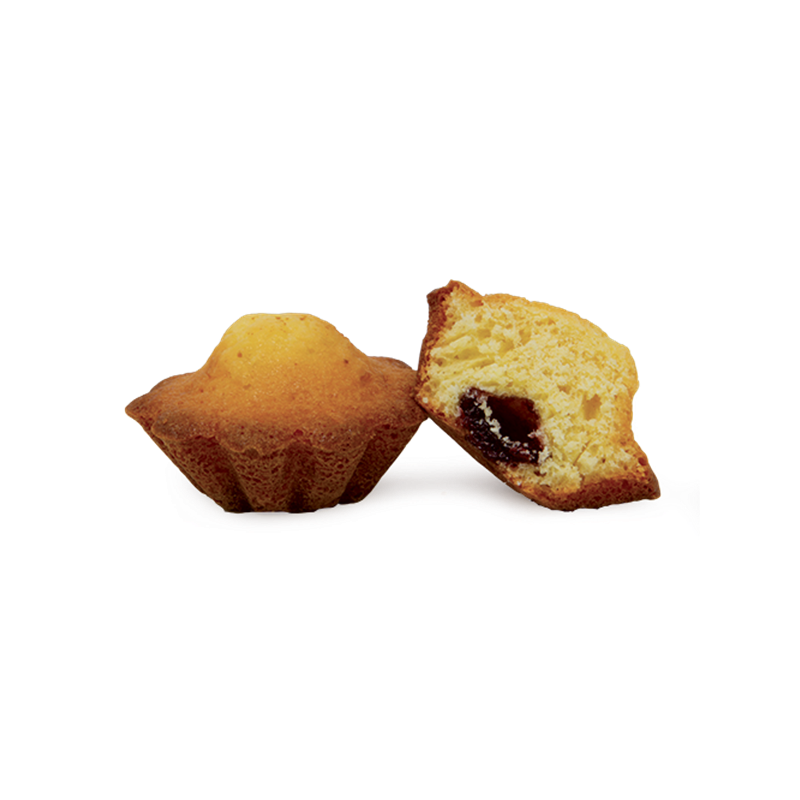 Fleur moelleuse beurre fourrée framboise sachet fraîcheur 1pc 37g (Bte : 100pcs)