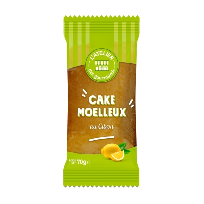 Cake citron - sachet fraicheur indv 70g (Bte : 30pcs)